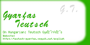 gyarfas teutsch business card